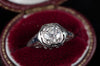 ART DECO OLD EUROPEAN CUT SOLITARE WITH ACCENTS - SinCityFinds Jewelry