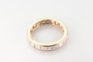 3.4CTW CARRE CUT ETERNITY BAND - SinCityFinds Jewelry