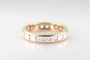 3.4CTW CARRE CUT ETERNITY BAND - SinCityFinds Jewelry