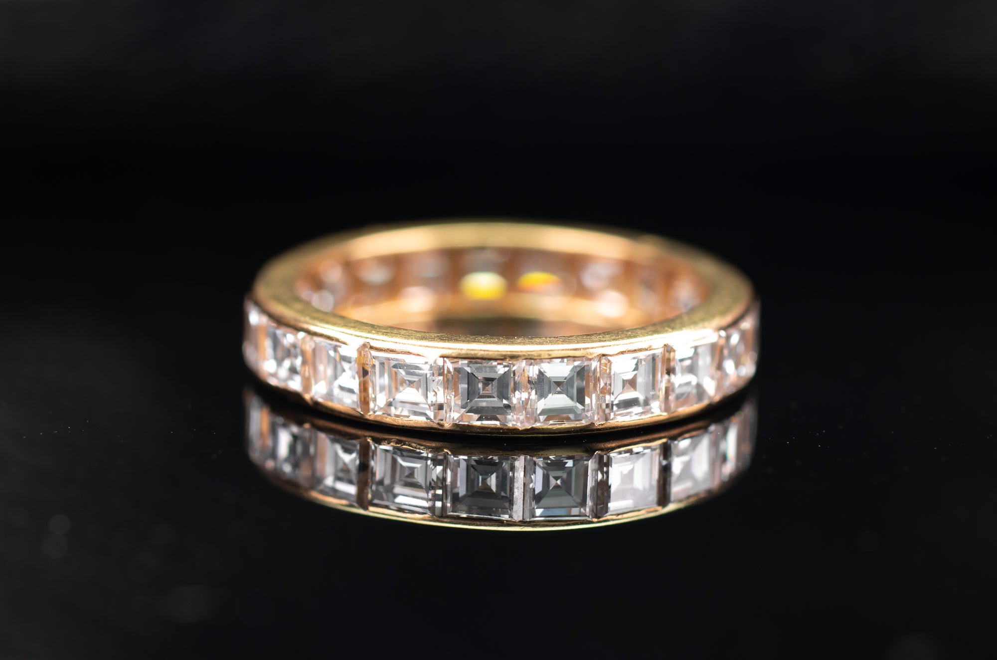 3.4CTW CARRE CUT ETERNITY BAND - SinCityFinds Jewelry