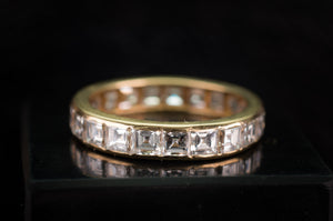 3.4CTW CARRE CUT ETERNITY BAND - SinCityFinds Jewelry