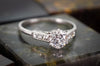 0.93CTW OLD EUROPEAN AND FRENCH CUT DIAMOND RING - SinCityFinds Jewelry