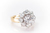 3.44CTW DIAMOND HALO RING - SinCityFinds Jewelry