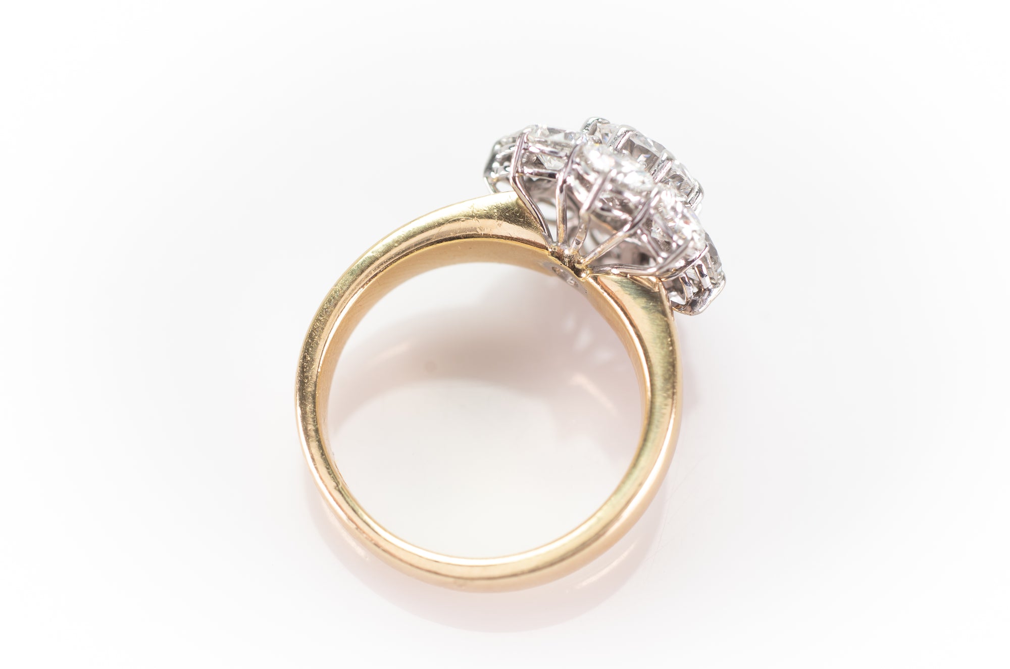 3.44CTW DIAMOND HALO RING - SinCityFinds Jewelry