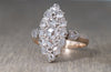 ANTIQUE ROSE CUT DIAMOND NAVETTE SYLE RING - SinCityFinds Jewelry