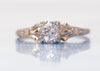 OLD MINE CUT DIAMOND SOLITAIRE ENGAGEMENT RING - SinCityFinds Jewelry