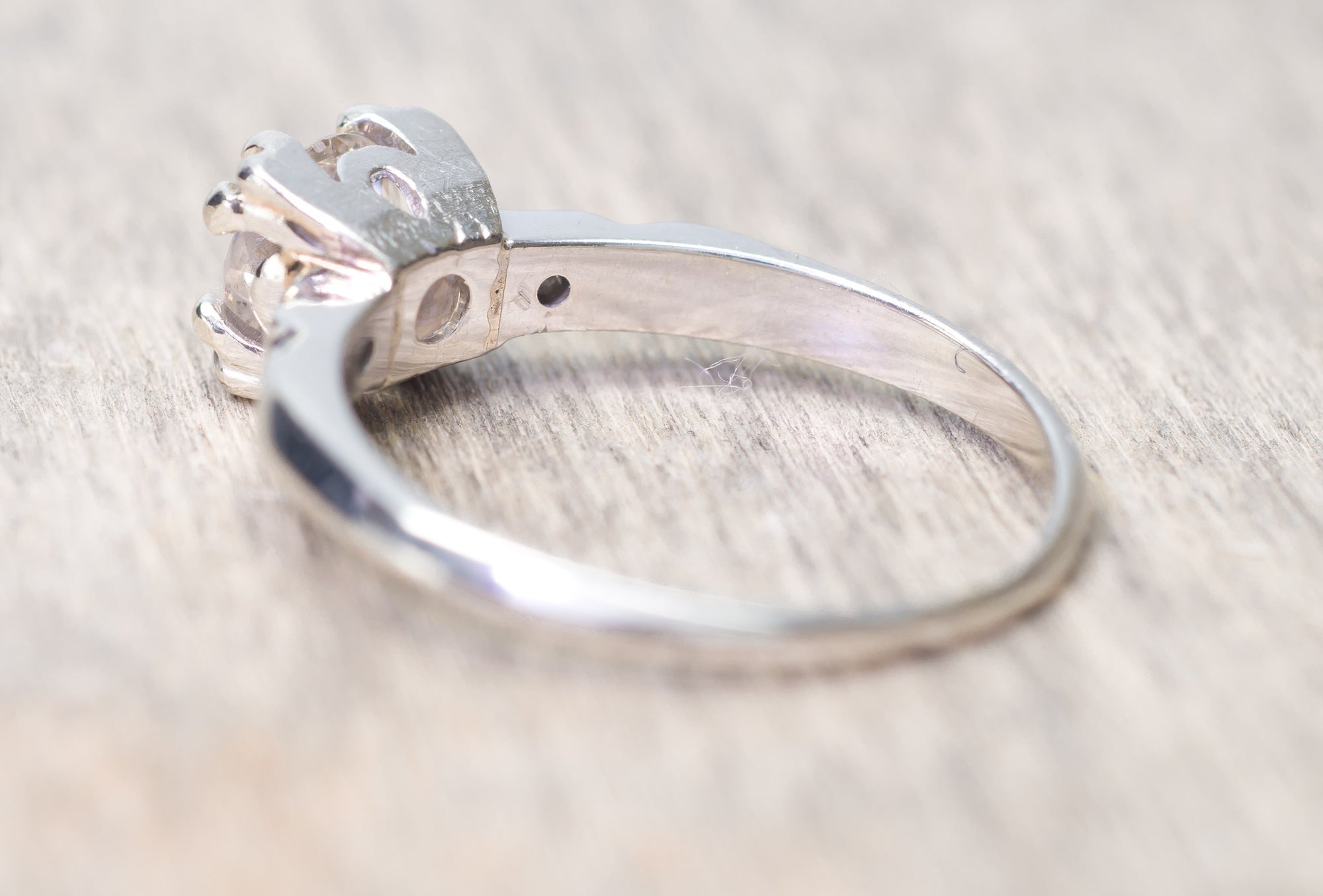 ANTIQUE OLD MINE CUT DIAMOND ENGAGEMENT RING - SinCityFinds Jewelry