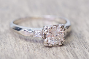 ANTIQUE OLD MINE CUT DIAMOND ENGAGEMENT RING - SinCityFinds Jewelry