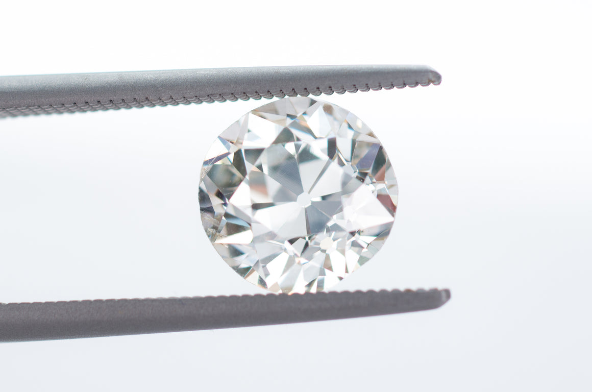 2.38CT K SI2 GIA GRADED OLD EUROPEAN BRILLIANT DIAMOND - SinCityFinds Jewelry