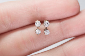 ANTIQUE OLD MINE CUT DIAMOND EARRINGS - SinCityFinds Jewelry