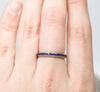 ART DECO PLATINUM AND NATURAL SAPPHIRE ETERNITY BAND - SinCityFinds Jewelry