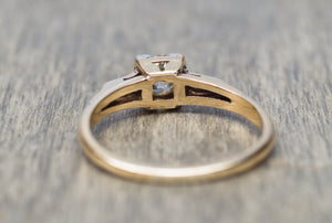 ANTIQUE OLD MINE CUT DIAMOND ENGAGEMENT RING SOLITAIRE - SinCityFinds Jewelry