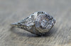 EDWARDIAN OLD EUROPEAN CUT FILIGREE RING - SinCityFinds Jewelry