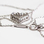 SMALL TIFFANY DIAMOND HEART PLATINUM NECKLACE AND PENDANT - SinCityFinds Jewelry