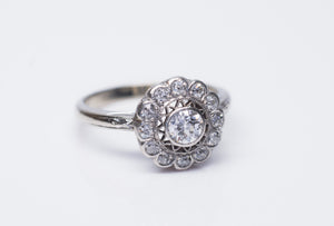 EDWARDIAN OLD MINE CUT DIAMOND RING - SinCityFinds Jewelry