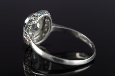 1.65CTW ANTIQUE CUSHION DIAMOND RING - SinCityFinds Jewelry