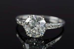 1.56CT SOLITAIRE VINTAGE DIAMOND RING - SinCityFinds Jewelry