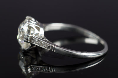 1.56CT SOLITAIRE VINTAGE DIAMOND RING - SinCityFinds Jewelry