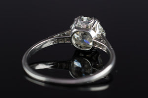 1.56CT SOLITAIRE VINTAGE DIAMOND RING - SinCityFinds Jewelry