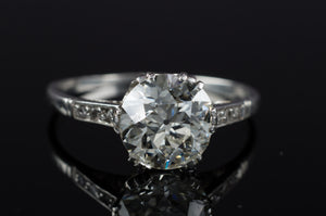 1.56CT SOLITAIRE VINTAGE DIAMOND RING - SinCityFinds Jewelry