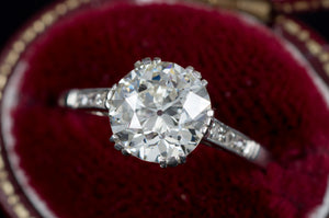 1.56CT SOLITAIRE VINTAGE DIAMOND RING - SinCityFinds Jewelry