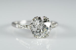 1.56CT SOLITAIRE VINTAGE DIAMOND RING - SinCityFinds Jewelry