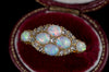 ANTIQUE MINE CUT DIAMOND AND OPAL RING - SinCityFinds Jewelry