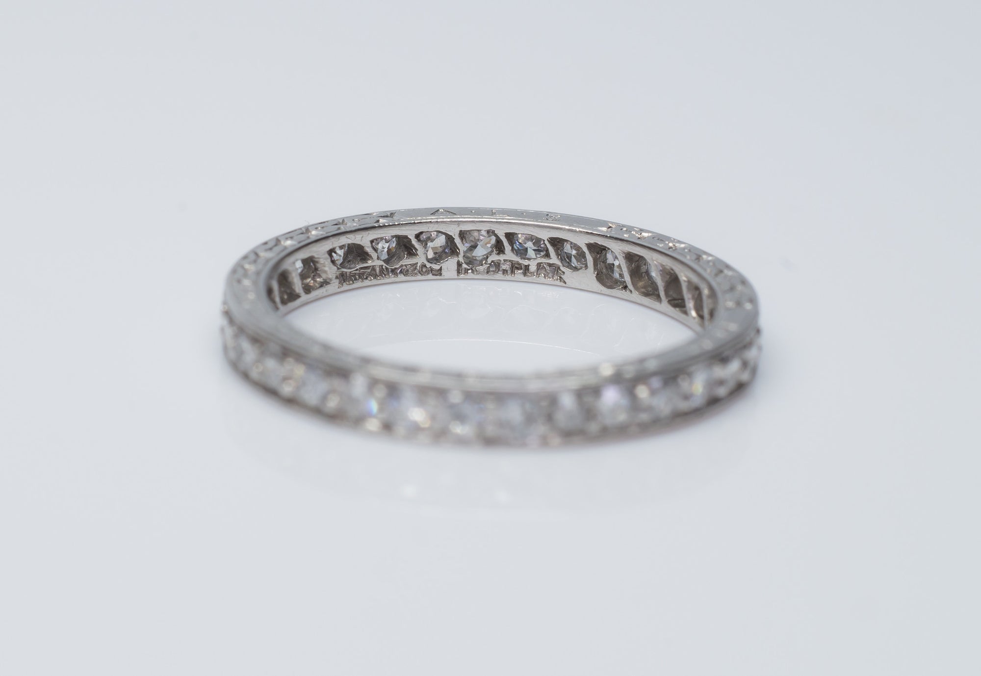 ART DECO TIFFANY DIAMOND ETERNITY WEDDING BAND - SinCityFinds Jewelry