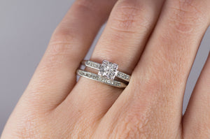 VINTAGE PLATINUM WEDDING SET - SinCityFinds Jewelry