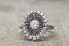 VINTAGE JABEL WHITE GOLD DIAMOND COCKTAIL RING - SinCityFinds Jewelry