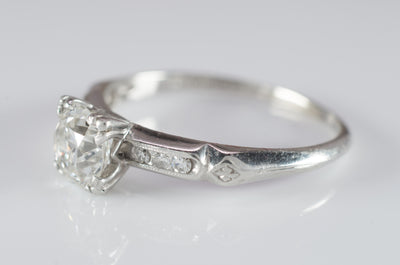 0.82CTW OLD EUROPEAN DIAMOND RING - SinCityFinds Jewelry