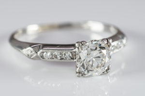 0.82CTW OLD EUROPEAN DIAMOND RING - SinCityFinds Jewelry