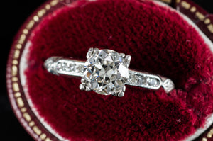 0.82CTW OLD EUROPEAN DIAMOND RING - SinCityFinds Jewelry