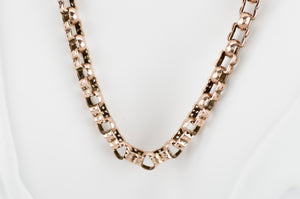 VICTORIAN 17.25IN WATCH CHAIN NECKLACE 14K GOLD - SinCityFinds Jewelry