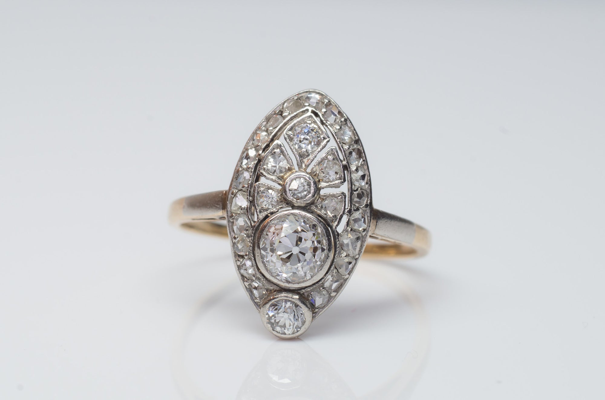 BELLE EPOQUE OLD MINE CUT DIAMOND RING - SinCityFinds Jewelry