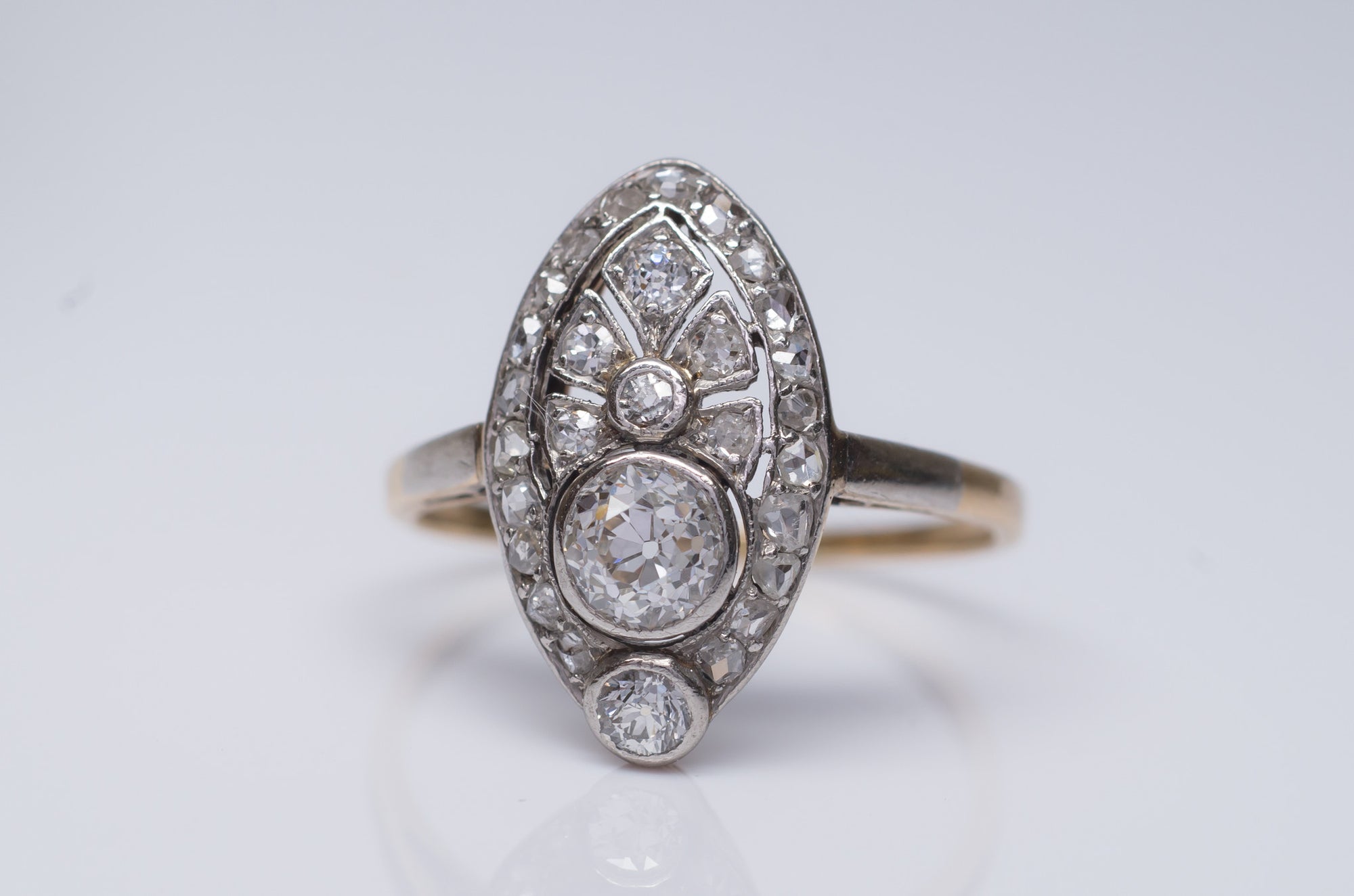 BELLE EPOQUE OLD MINE CUT DIAMOND RING - SinCityFinds Jewelry