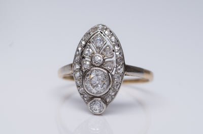 BELLE EPOQUE OLD MINE CUT DIAMOND RING - SinCityFinds Jewelry