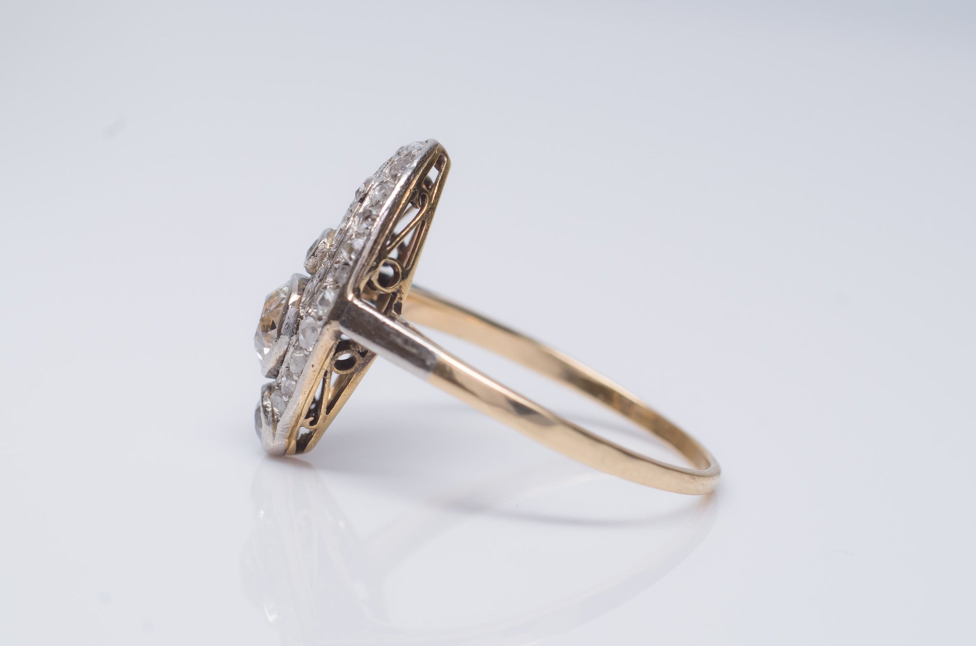 BELLE EPOQUE OLD MINE CUT DIAMOND RING - SinCityFinds Jewelry
