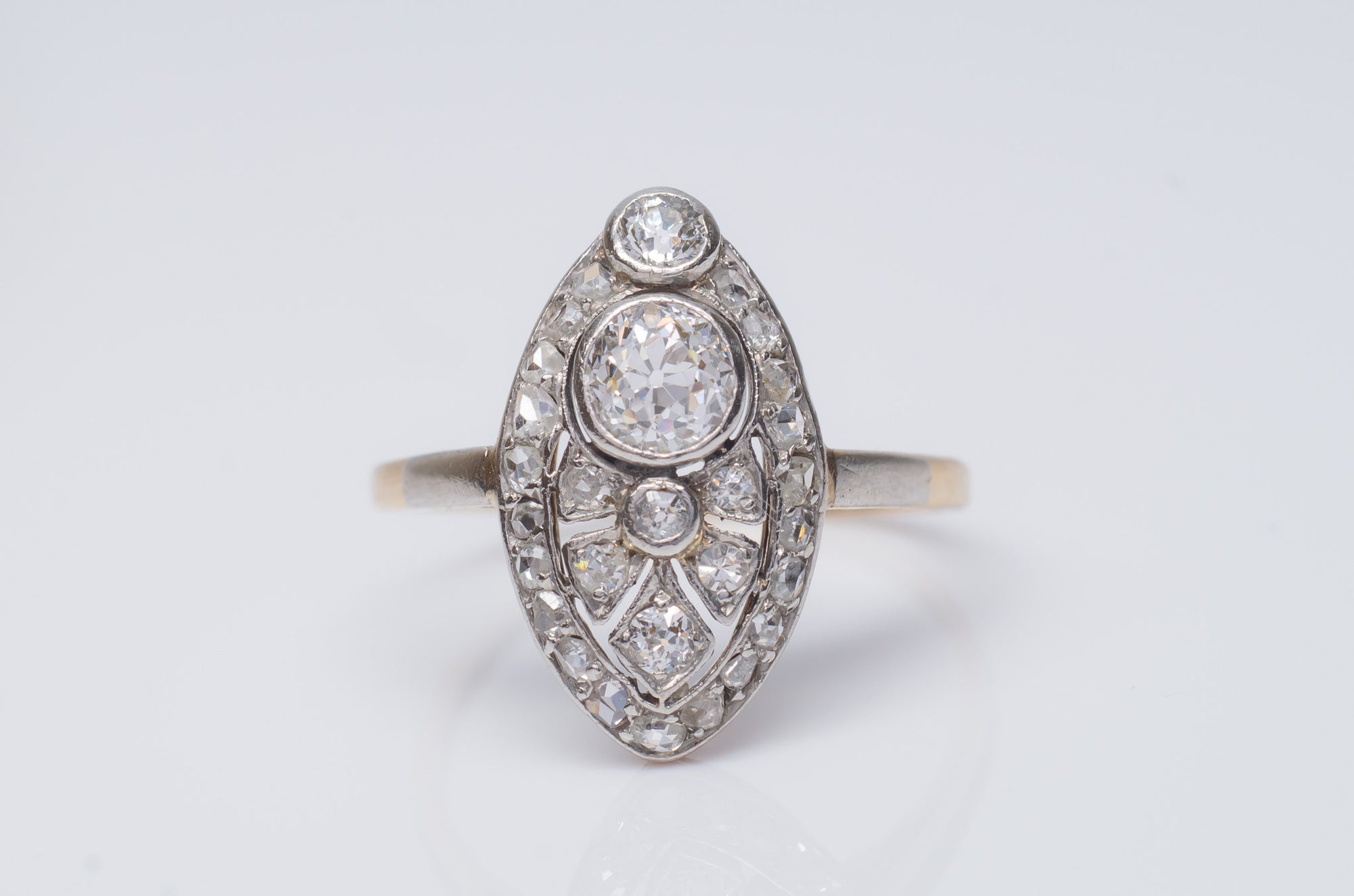 BELLE EPOQUE OLD MINE CUT DIAMOND RING - SinCityFinds Jewelry