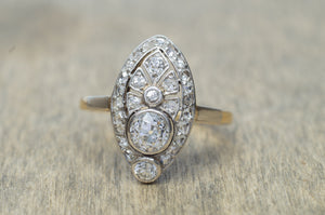 BELLE EPOQUE OLD MINE CUT DIAMOND RING - SinCityFinds Jewelry