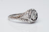 VINTAGE OLD EUROPEAN CUT DIAMOND RING IN WHITE GOLD - SinCityFinds Jewelry