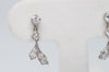 DAINTY VINTAGE GOLD AND PLATINUM DIAMOND EARRINGS - SinCityFinds Jewelry