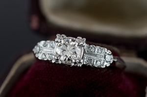 VINTAGE OLD EUROPEAN CUT DIAMOND RING - SinCityFinds Jewelry