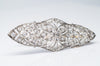 1CTW EDWARDIAN DIAMOND BROOCH IN PLATINUM AND GOLD - SinCityFinds Jewelry