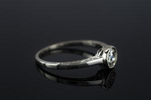 VINTAGE 0.67CT TRANSITIONAL CUT SOLITAIRE - SinCityFinds Jewelry