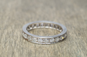 1CTW DIAMOND ETERNITY BAND IN PLATINUM - SinCityFinds Jewelry