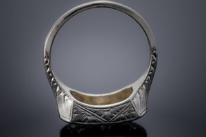 1CTW ART DECO THREE STONE DIAMOND RING - SinCityFinds Jewelry