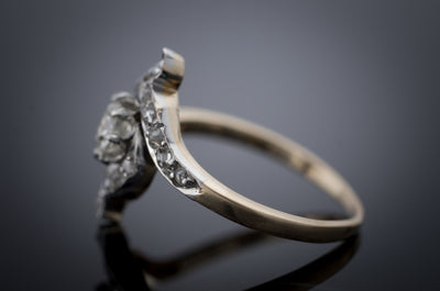 ANTIQUE ROSE CUT AND OEC SWIRL RING - SinCityFinds Jewelry