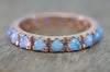 OPAL ETERNITY BAND IN GOLD - SinCityFinds Jewelry