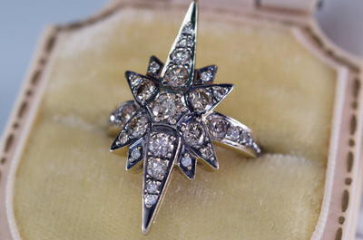 H. STERN CONTEMPORARY STAR COGNAC DIAMOND RING - SinCityFinds Jewelry